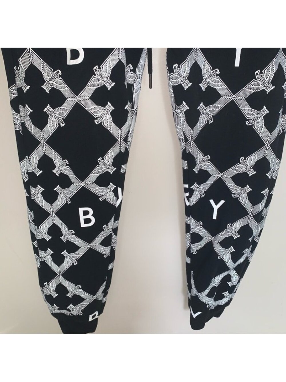 Boy London Rare Monogram Black White Sweat Pants Joggers M - Picture 7 of 15